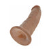 Realistic 9-inch flesh-toned dildo with detailed texture and strong suction cup base for hands-free use.