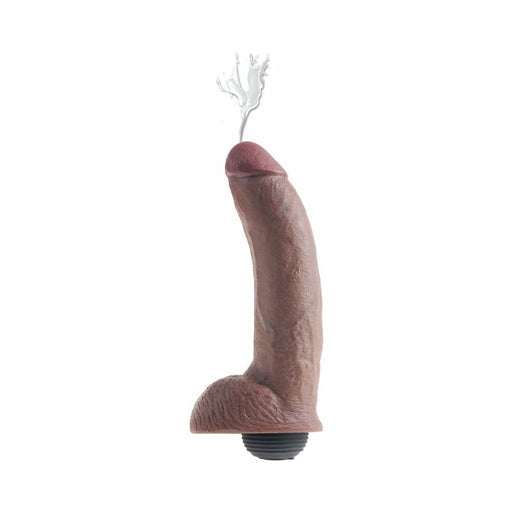 King Cock 9 inches Squirting Dildo Brown - SexToy.com
