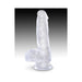 King Cock Clear 6in Cock with Balls | SexToy.com