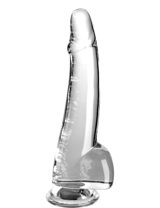 King Cock Clear With Balls 10in Clear - SexToy.com