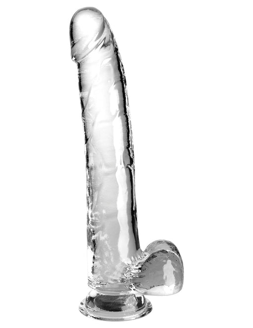 King Cock Clear With Balls 11in Clear - SexToy.com