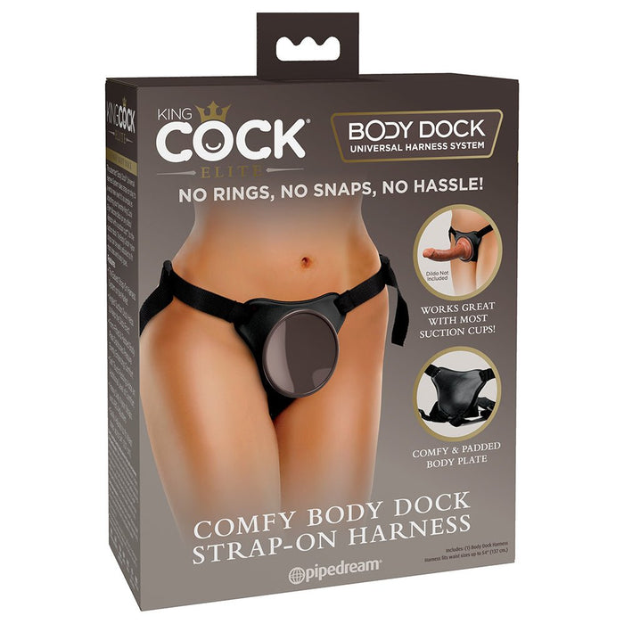 King Cock Elite Comfy Body Dock Strap-on Harness - SexToy.com