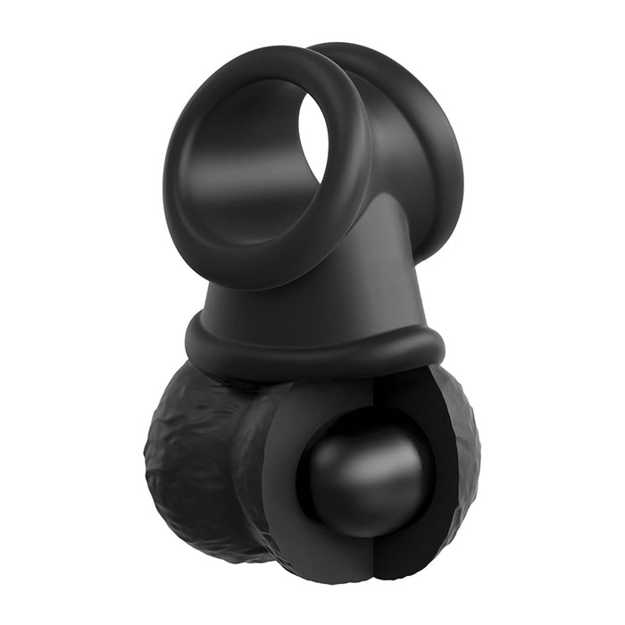 King Cock Elite The Crown Jewels Swinging Balls Weighted C-ring - SexToy.com