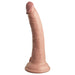 King Cock Elite Vibrating Silicone Dual-density Cock With Remote 7 In. Light - SexToy.com
