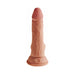 Tan King Cock Plus 6.5-inch realistic triple density dildo with suction cup base and detailed texture