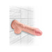 King Cock Triple Density 10 inches Fat Dildo with Balls Beige - SexToy.com