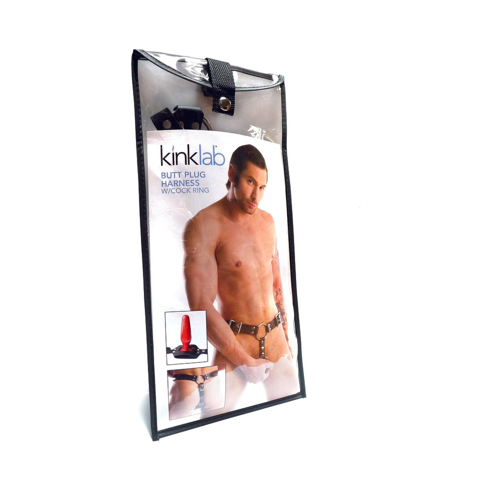 Kinklab Anal Plug Harness With Cock Ring Kinklab Anal Plug Harness With Cock Ring