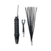 Kinklab Neon Wand Obsidian Intensity Kit with black wand handle and two detachable silicone attachments on white background.