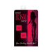 Kinky BDSM Dice packaging featuring two red dice labeled Playful Whips and Doggy Style with silhouette of a woman in red lighting
