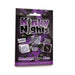Kinky Nights Bondage Dare Dice set in purple and black packaging for adventurous couples' game night.
