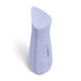 Lavender ergonomic vibrator with a soft silicone finish and a curved, prism-shaped design for targeted stimulation.