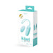 VeDO KIWI rechargeable turquoise insertable bullet vibrator with remote control in product packaging box.