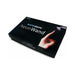 Black box packaging of Kinklab ElectroErotic Neon Wand with image of finger touching purple electrode tip.