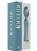 Blue La Peria IV wand vibrator with ergonomic design shown next to its blue and white Loveline branded packaging box.