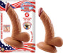 Latin American Mini Whopper Curved Dong, Balls Brown 4 Inches | SexToy.com