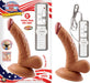Latin American Mini Whoppers 5 inches Vibrating Dong, Balls Brown | SexToy.com