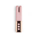 Le Wand Deux dual-ended mini vibrator in pink silicone with rose gold control panel and three buttons.