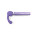 Le Wand Petite Rechargeable Massager with curved purple silicone attachment for targeted stimulation.