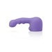Purple silicone Le Wand Petite Ripple Attachment with textured curved design for targeted stimulation.