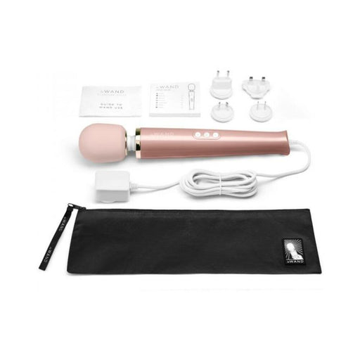 Le Wand Powerful Plug-in Vibrating Massager Rose Gold | SexToy.com