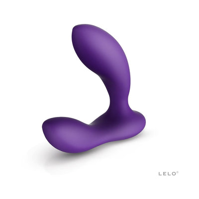 Purple ergonomic prostate massager with smooth silicone finish designed for targeted stimulation and comfort.