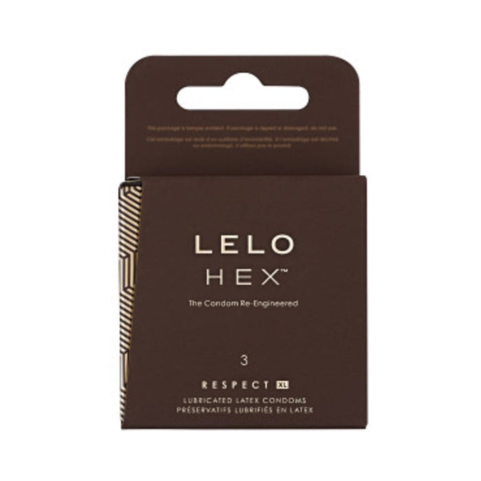 Lelo Hex  Respect Xl Condoms 3-pack | SexToy.com