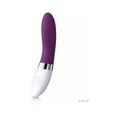 Lelo Liv 2 sleek purple and white vibrator with ergonomic design and control buttons on the handle.