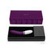 Lelo Liv 2 personal massager in purple and white with sleek packaging and black storage box.