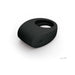 Black silicone vibrating couples' ring with smooth matte finish and discreet control buttons by LELO.