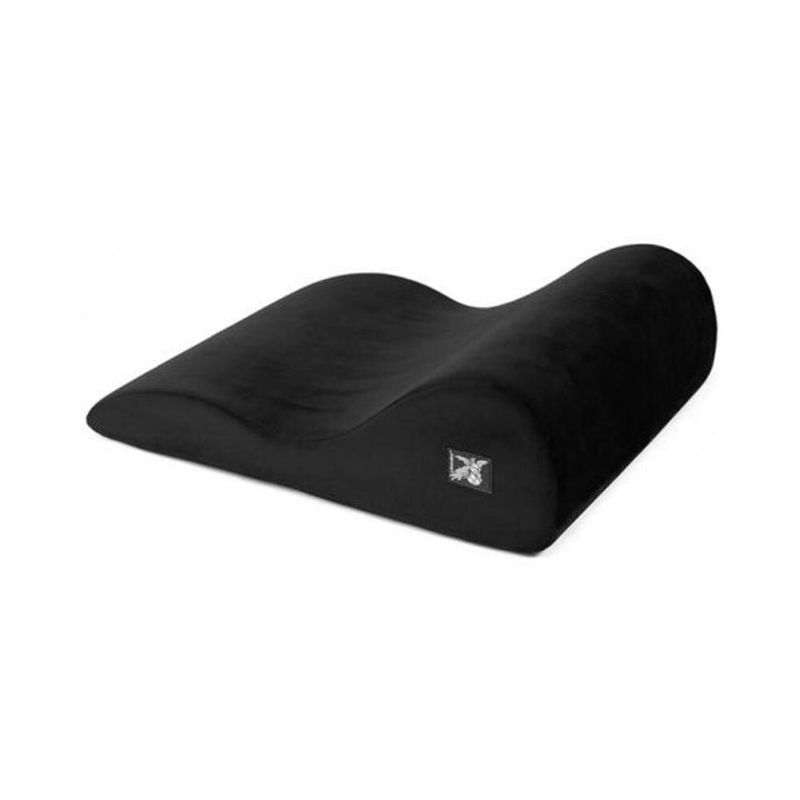 Black Liberator Hipster contoured wedge pillow with plush velvish cover designed for support and comfort.
