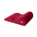 Liberator Hipster Merlot sex pillow with contoured curves and plush micro-velvet cover in deep red color.