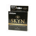 Box of LifeStyles Skyn non-latex condoms, 24 count, black packaging with gold and white text.