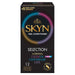 LifeStyles SKYN Selection 12 pack non-latex lubricated condoms with four types for varied sensation.