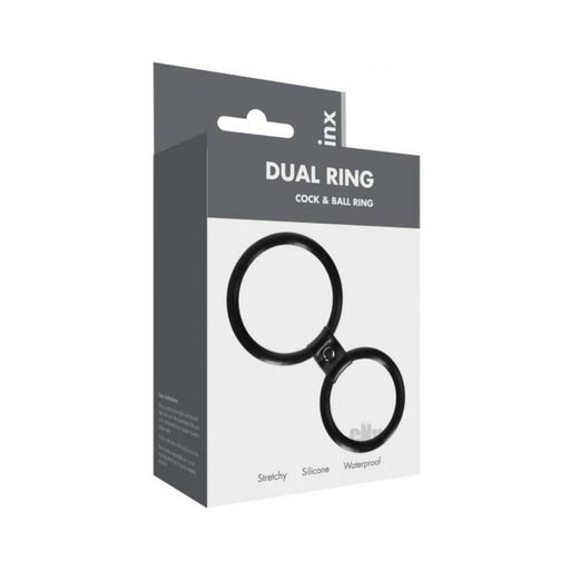 Linx Dual Ring Cock Ring Black Os - SexToy.com