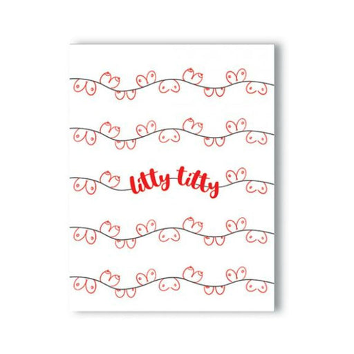Litty Titty Holiday Greeting Card - SexToy.com