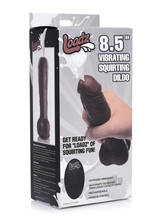 Loadz Squirting Dildo 8.5 Dark - SexToy.com