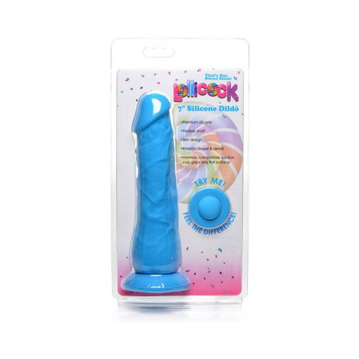 Lollicock Silicone Dildo Without Balls 7 In. Berry | SexToy.com