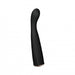 Sleek black silicone vibrator with curved ergonomic head designed for targeted G-spot stimulation.
