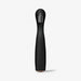 Sleek black silicone vibrator with ergonomic curved head designed for targeted G-spot stimulation.