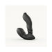 Black ergonomic prostate massager with dual motors and smooth silicone finish, designed for targeted stimulation and comfort.