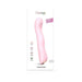 Pink silicone Love To Love Swap triple motor tapping vibrator with curved ergonomic design on white background.