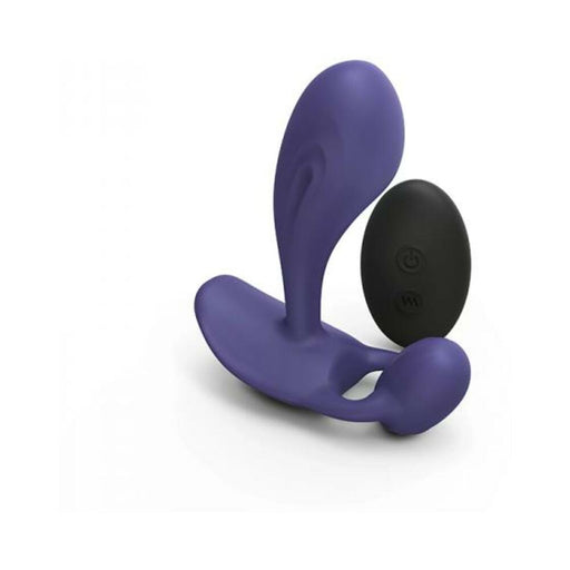 Love To Love Witty Rechargeable Remote-controlled Silicone P & G Vibrator Midnight Indigo | SexToy.com