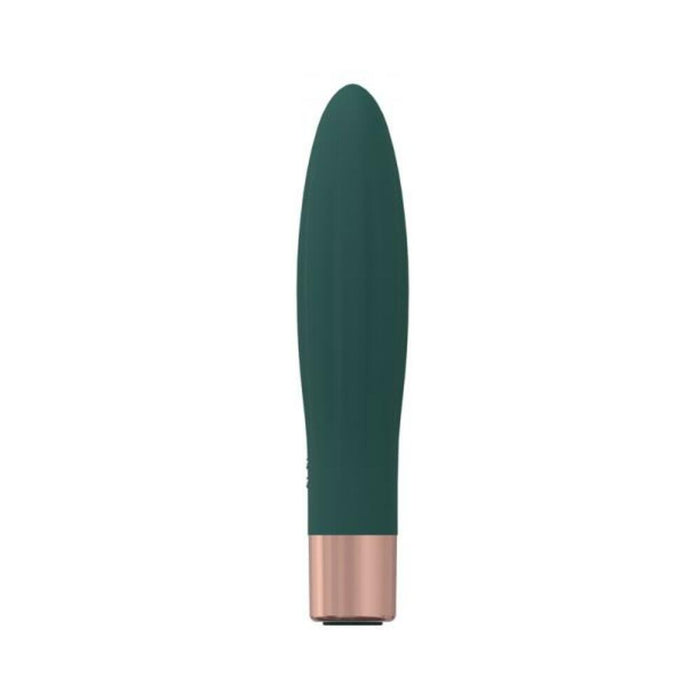 Loveline Fame 10 Speed Mini-vibe Silicone Rechargeable Waterproof Forest Green - SexToy.com
