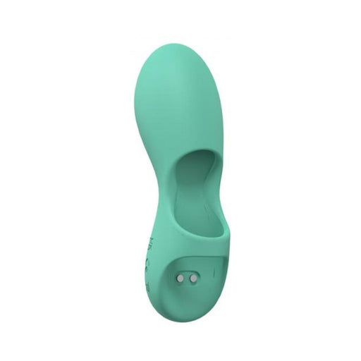 Loveline Joy 10 Speed Finger Vibe Silicone Rechargeable Waterproof Green - SexToy.com