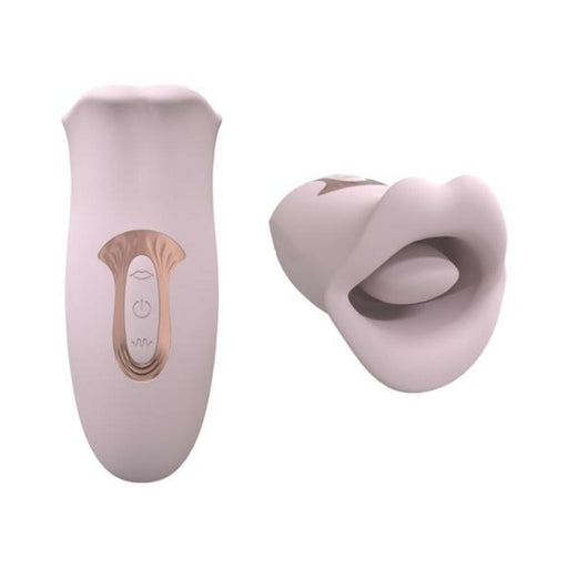 Loveline Kiss 10 Speed Suction And Vibrating Mouth Silicone Rechargeable Waterproof Pink - SexToy.com