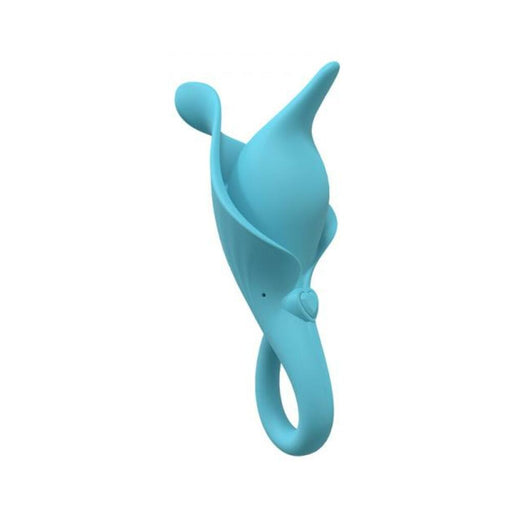 Loveline Lily 10 Speed Clitoral Vibe Sealed Silicone Rechargeable Submersible Blue - SexToy.com