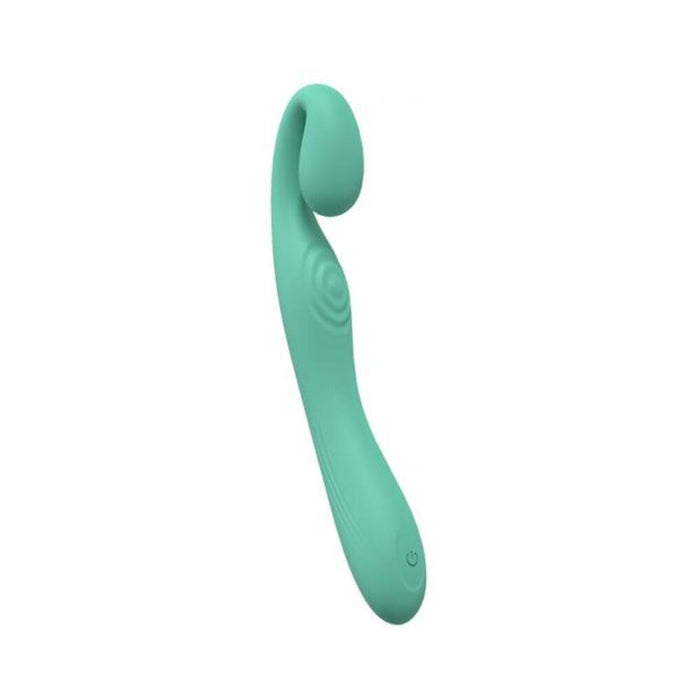 Loveline Obsession 10 Speed Dual Motor Vibe Sealed Silicone Rechargeable Submersible Green - SexToy.com