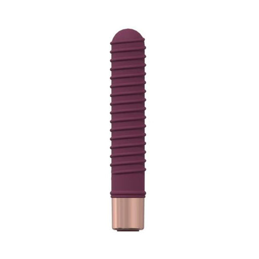 Loveline Poise 10 Speed Mini-vibe Silicone Rechargeable Waterproof Burgundy - SexToy.com