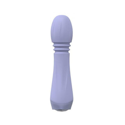 Lavender silicone Loveline Rapture 10-speed rechargeable waterproof vibrator with textured grip.