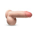Realistic vanilla-colored dildo with suction cup base and detailed texture by Blush Loverboy K Pop Star.